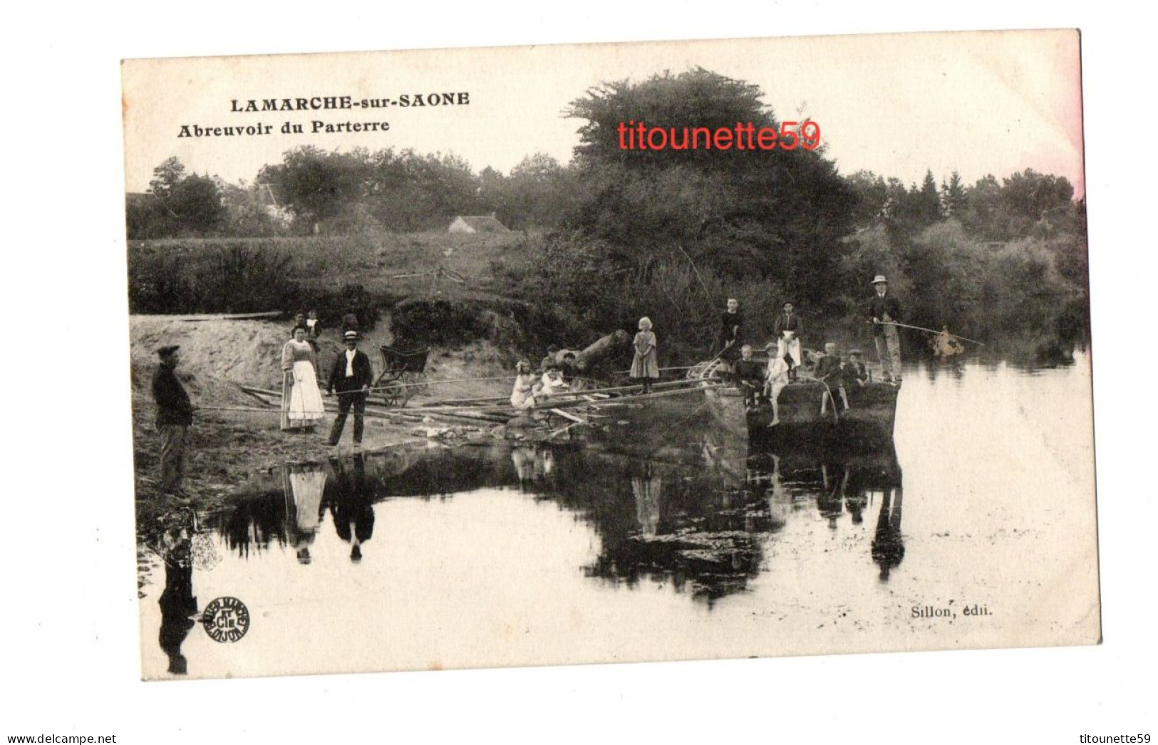 21- LAMARCHE-sur-SAÔNE - ABREUVOIR Du PARTERRE -Ecrite - Andere & Zonder Classificatie