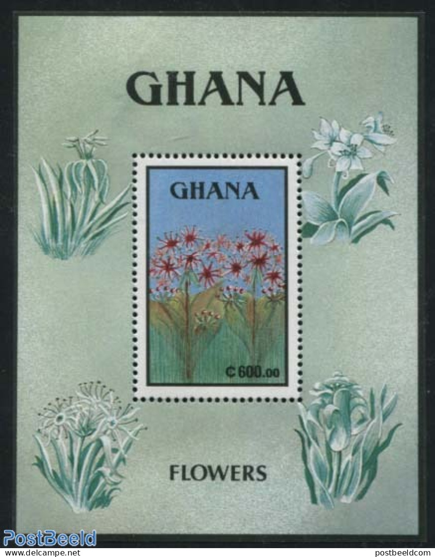 Ghana 1991 Flowers S/s, Mint NH, Nature - Flowers & Plants - Autres & Non Classés