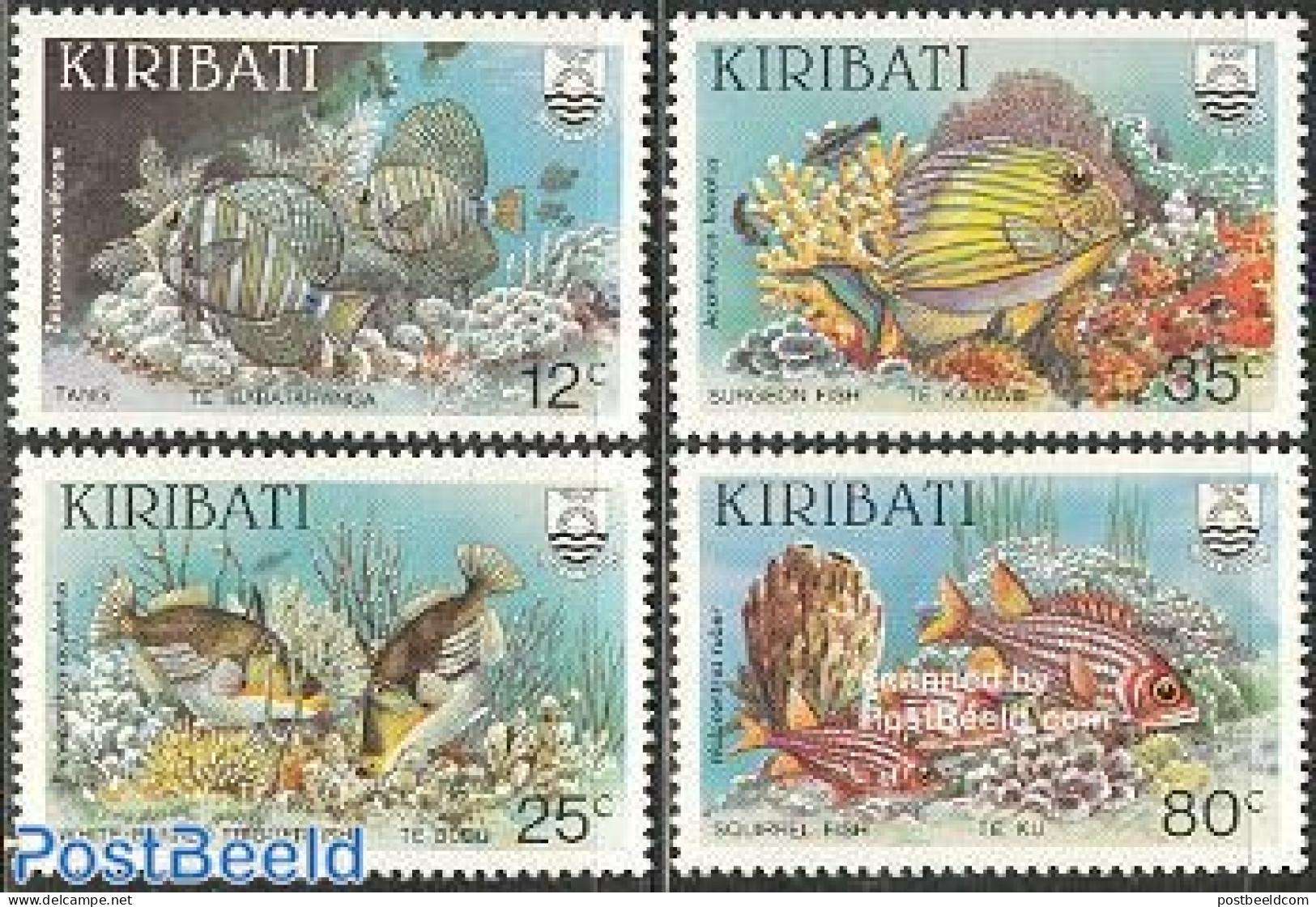 Kiribati 1985 Fish 4v, Mint NH, Nature - Fish - Fishes