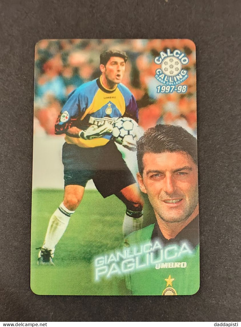 Panini Calcio Calling 1997/98 - Scheda Telefonica Nuova -  41/56 - Gianluca Pagliuca - Deportes