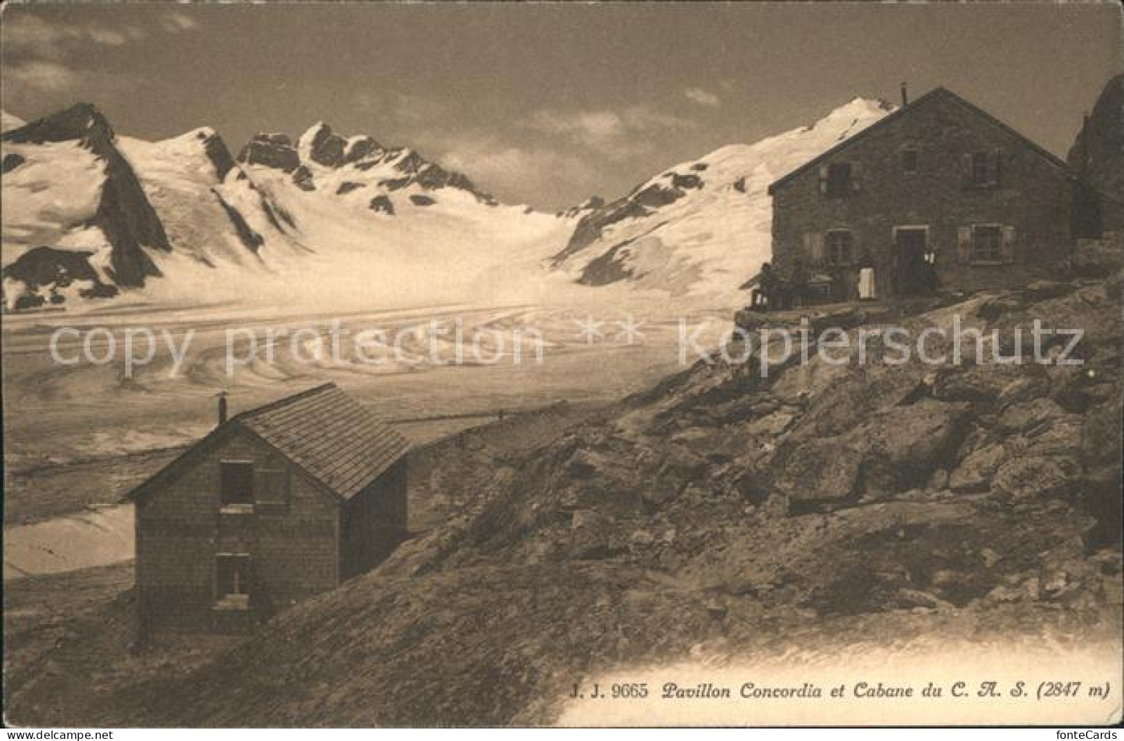 12322210 Grindelwald Pavillon Concordia Et Cabane Du CAS Berghuette Berner Alpen - Autres & Non Classés