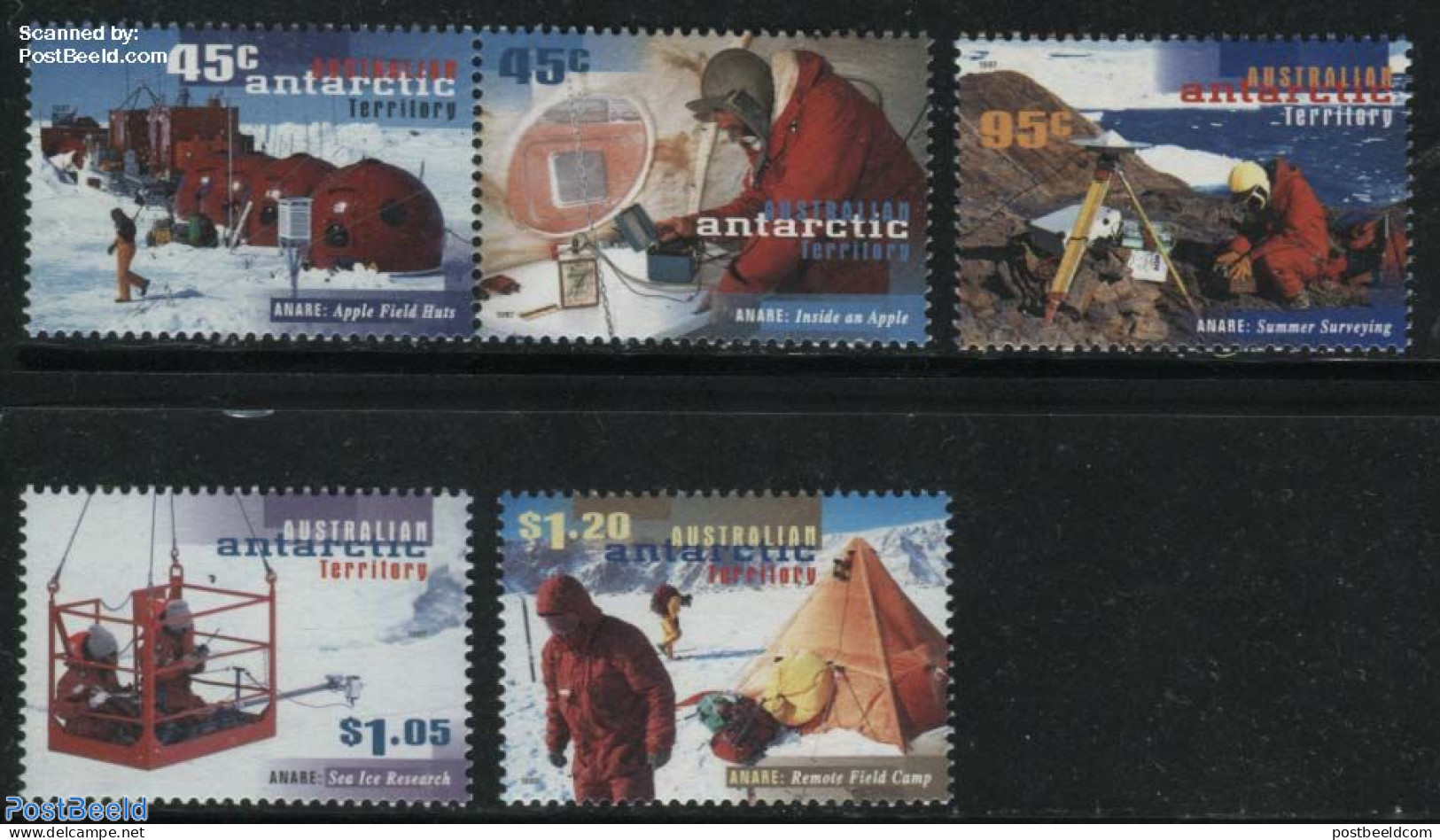 Australian Antarctic Territory 1997 ANARE 5v (3v+[:]), Mint NH, Science - The Arctic & Antarctica - Other & Unclassified
