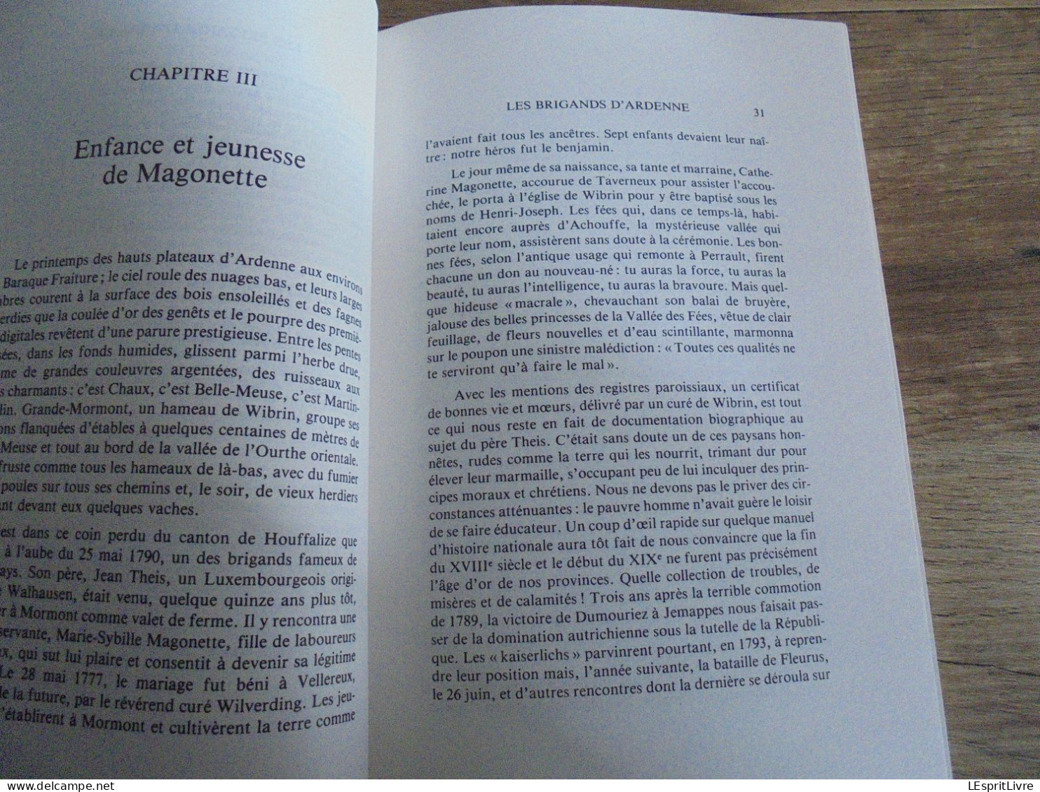 MAGONETTE ET GENA Les Brigands Ardennais Régionalisme Ardenne Légende Durbuy Fontenaille Poncin Wibrin Procès