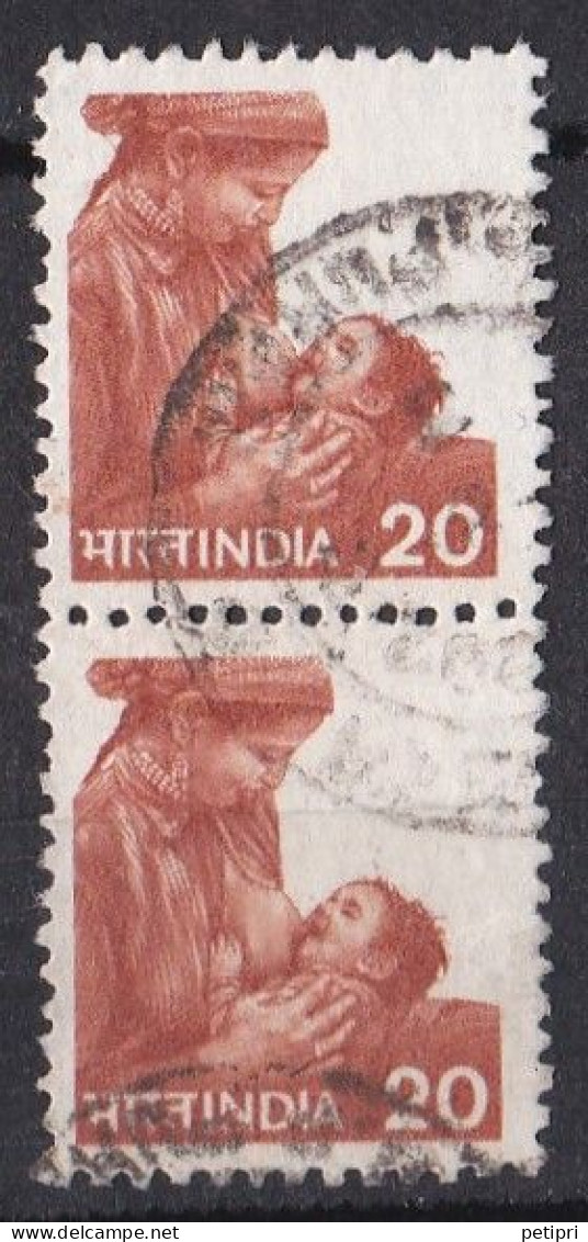 Inde  - 1980  1989 -   Y&T  N °  629  Paire  Oblitérée - Gebruikt