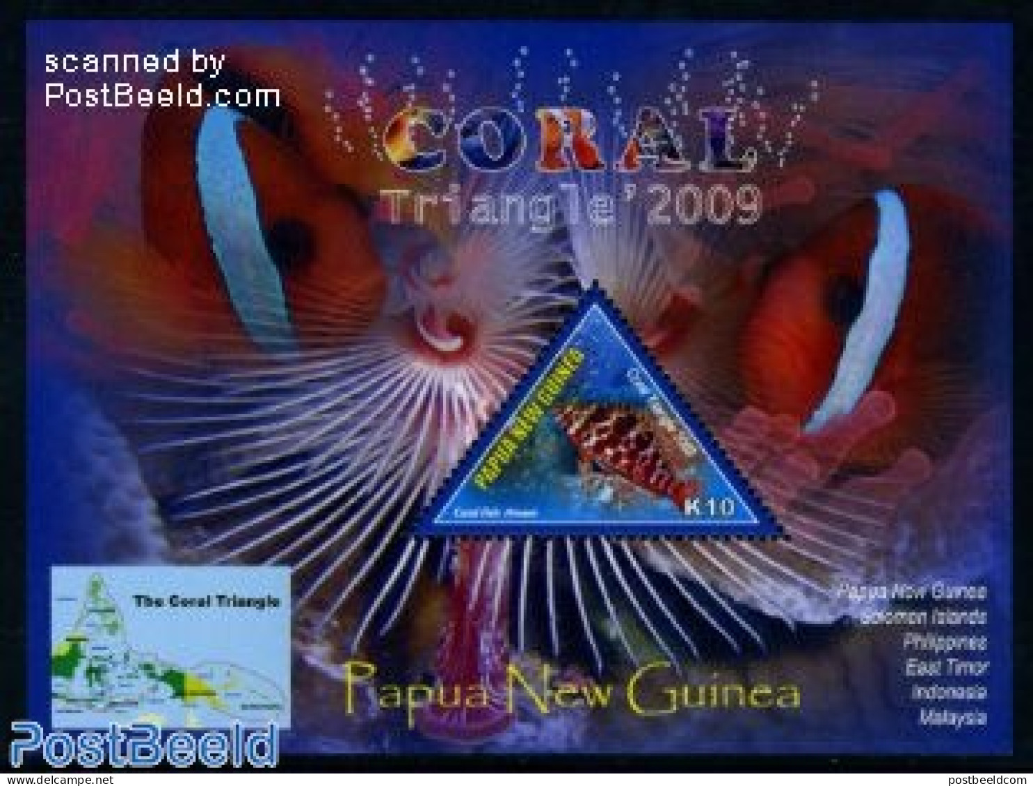 Papua New Guinea 2009 Coral Triangle S/s, Mint NH, Nature - Fish - Fishes