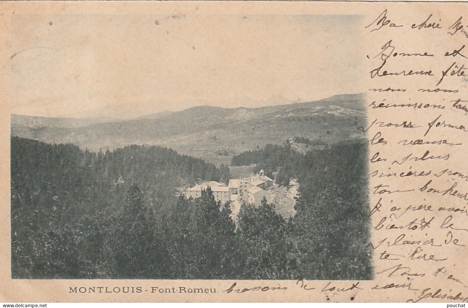 TE 16-(66) MONTLOUIS - FONT ROMEU - VUE PANORAMIQUE - 2 SCANS - Autres & Non Classés