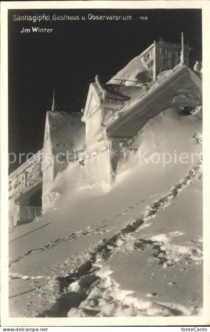 12322153 Saentis AR Saentisgipfel Gasthaus Observatorium Saentis AR - Autres & Non Classés