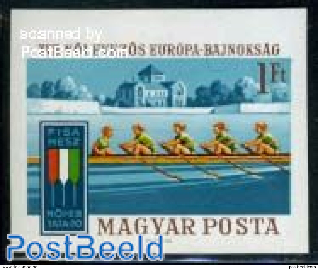 Hungary 1970 European Rowing 1v Imperforated, Mint NH, History - Sport - Europa Hang-on Issues - Kayaks & Rowing - Spo.. - Nuovi