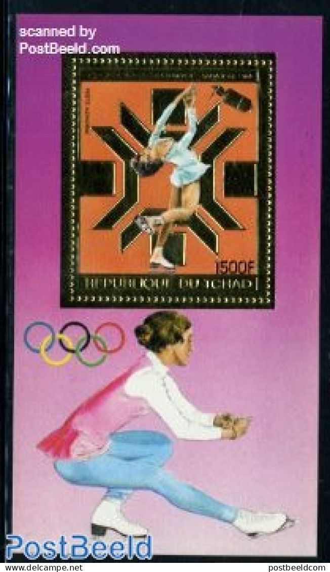 Chad 1983 Winter Olympic Games S/s, Mint NH, Sport - Olympic Winter Games - Skating - Sonstige & Ohne Zuordnung