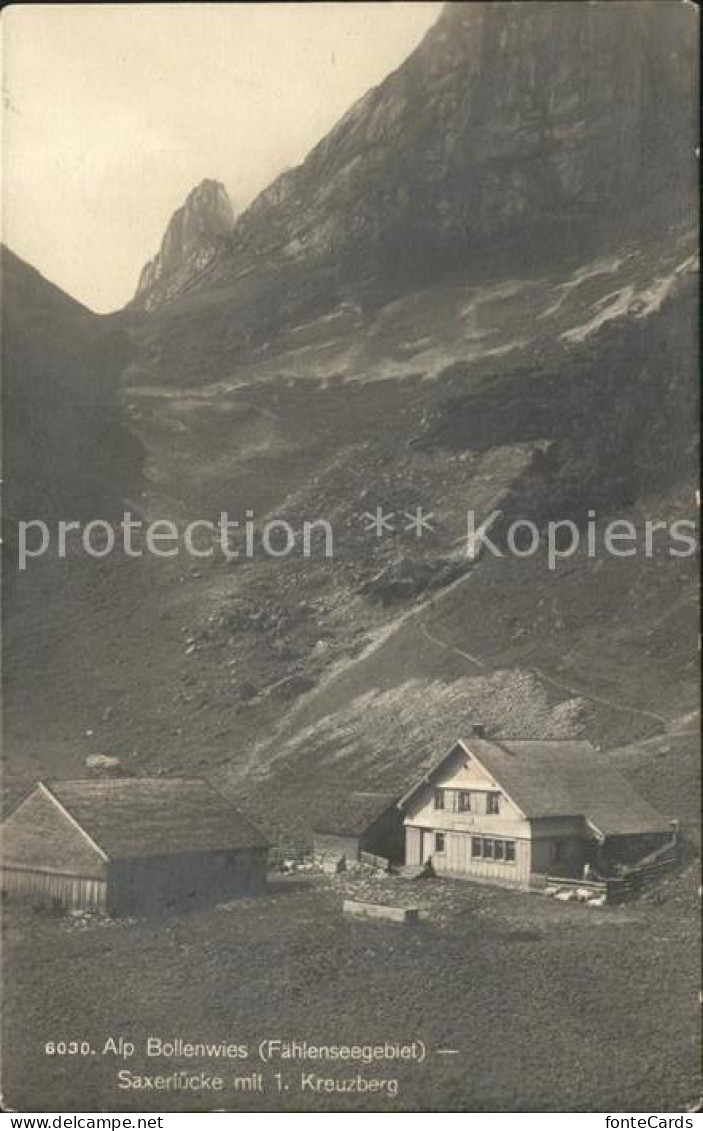 12322151 Appenzell IR Alp Bollenwies Saxerluecke 1. Kreuzberg Appenzell - Autres & Non Classés