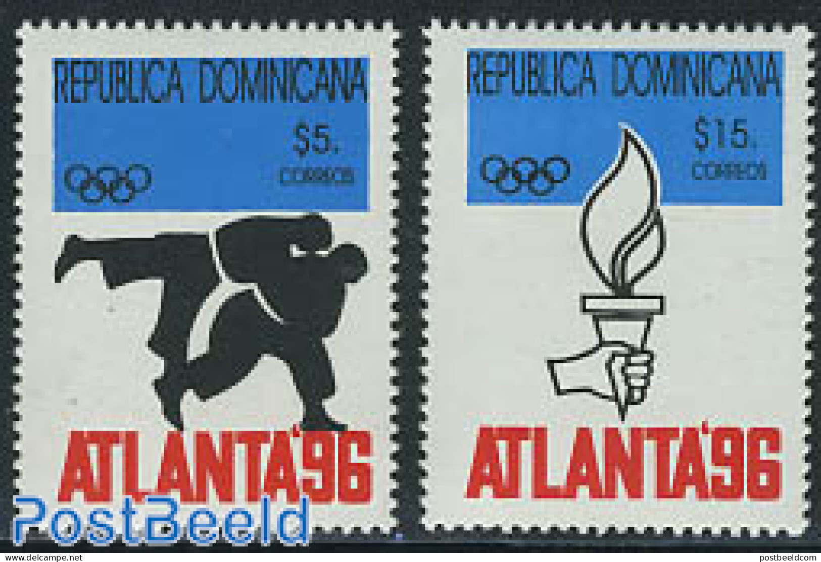 Dominican Republic 1996 Olympic Games 2v, Mint NH, Sport - Judo - Olympic Games - Other & Unclassified