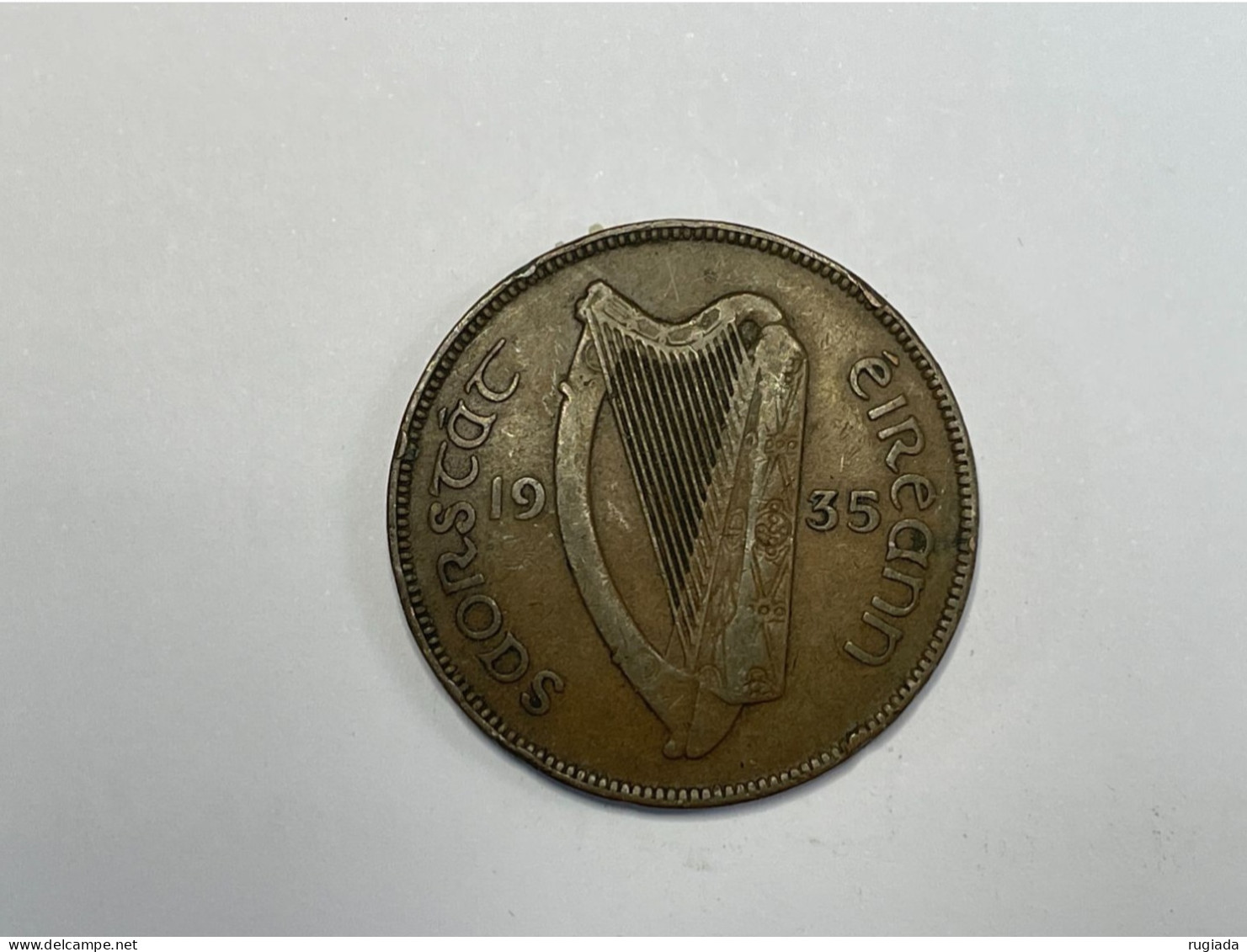 1935 Eire Ireland Penny 1d Coin, VF Very Fine - Ireland