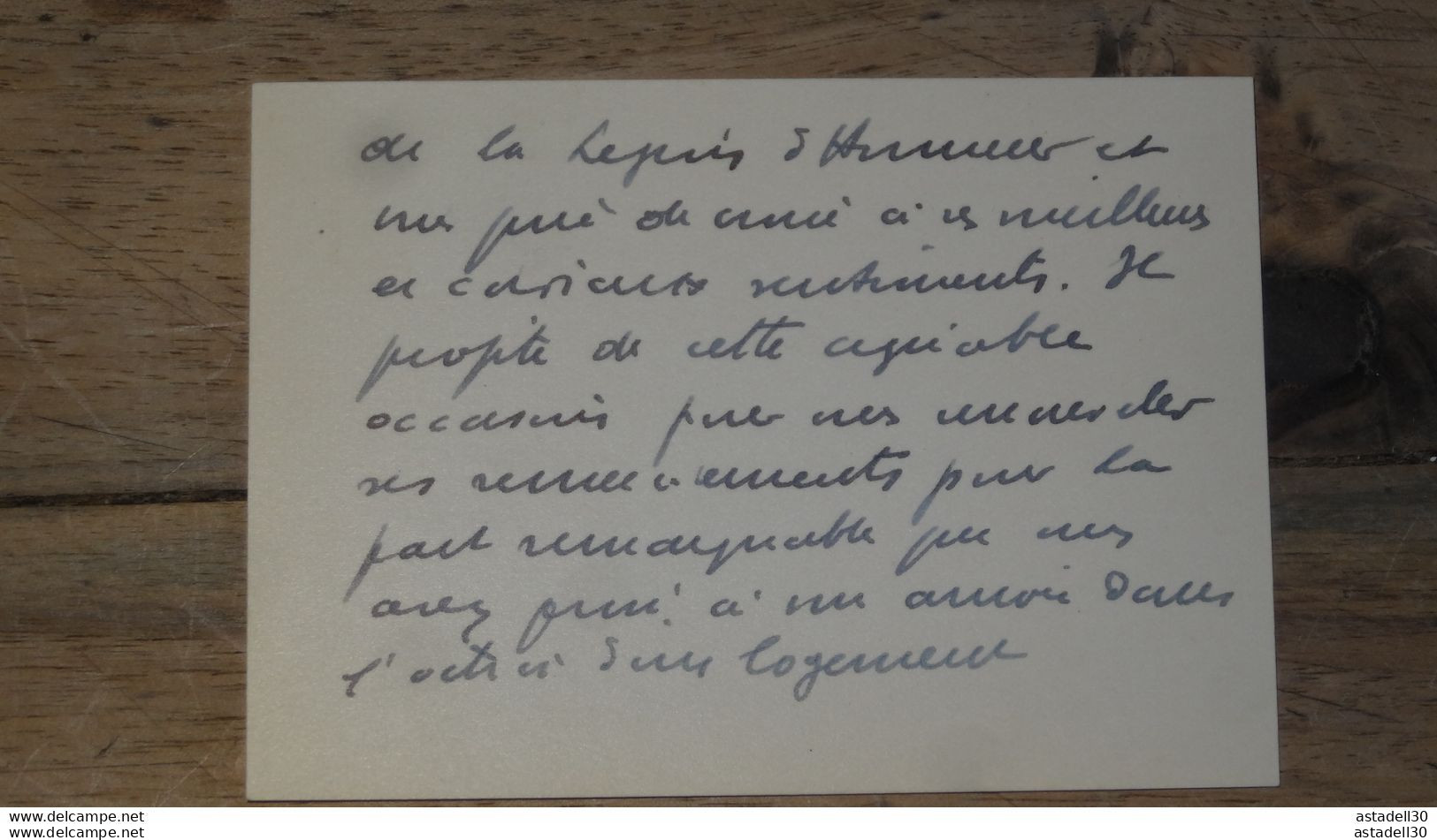 ALGERIE : Carte De Visite, Mot De Fernand LAGARDE, Sous Prefet, Gouvernement General  ............. E1-20 - Andere & Zonder Classificatie