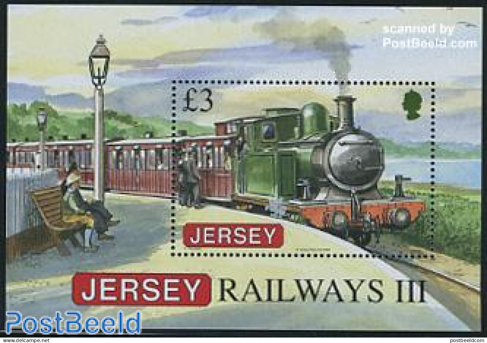 Jersey 2009 Railways III S/s, Mint NH, Transport - Railways - Trains