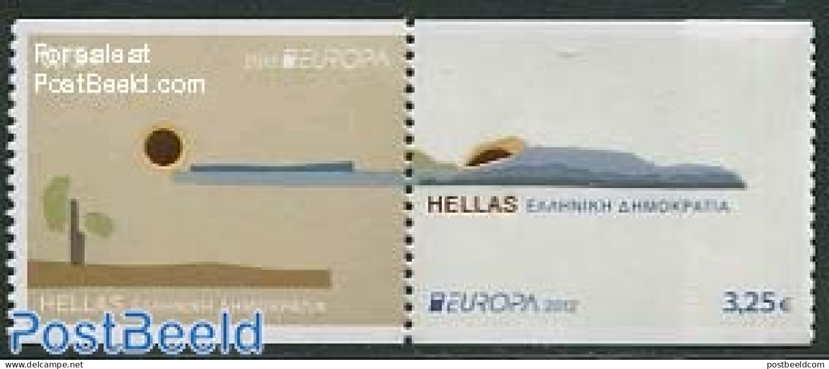 Greece 2012 Europe, Visit Greece 2v [:] From Booklet, Mint NH, History - Various - Europa (cept) - Tourism - Nuovi