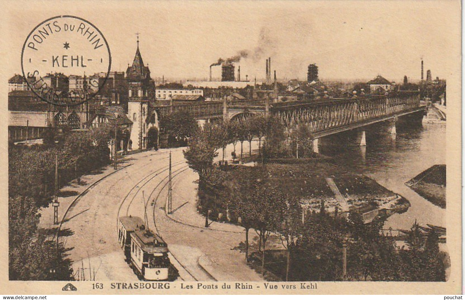 TE 20-(67) STRASBOURG - LES PONTS DU RHIN - VUE VERS KEHL - 2 SCANS - Strasbourg