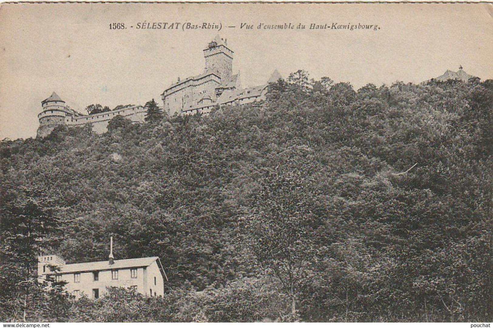 TE 20-(67) SELESTAT - VUE D' ENSEMBLE DU HAUT KOENIGSBOURG - 2 SCANS - Selestat