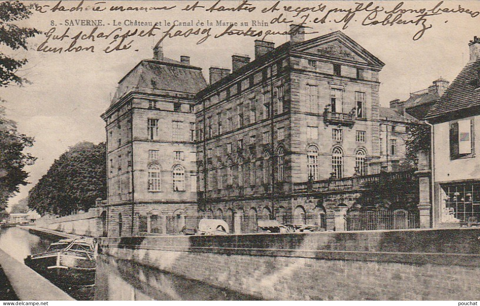 TE 20-(67) SAVERNE - LE CHATEAU ET LE CANAL DE LA MARNE AU RHIN - 2 SCANS - Saverne