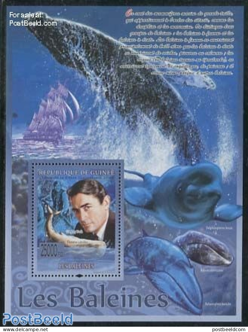 Guinea, Republic 2008 Whales S/s, Mint NH, Nature - Sea Mammals - Autres & Non Classés