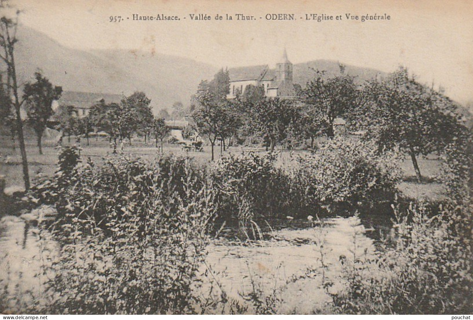 TE 21-(68) VALLEE DE LA THUR - L' EGLISE ET VUE GENERALE - 2 SCANS - Other & Unclassified