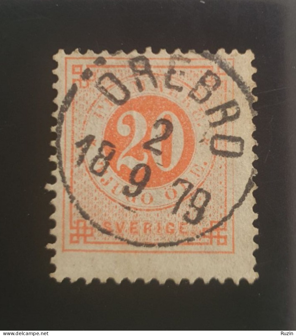 Sweden Stamp 1879 - Circle Type 20 öre - Usados
