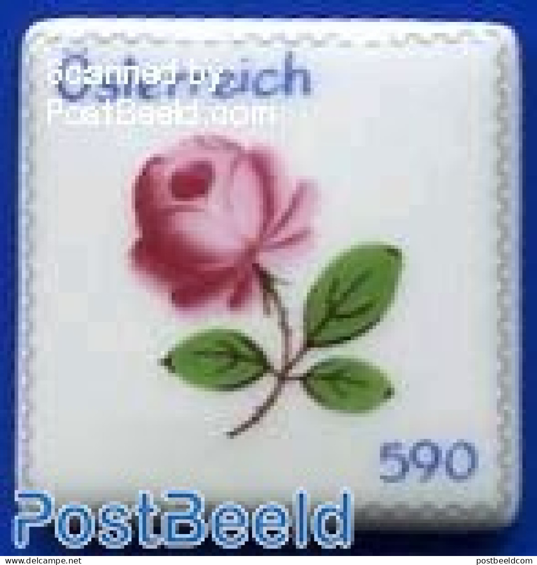Austria 2014 Ceramic Stamp, Rose 1v, Mint NH, Nature - Various - Flowers & Plants - Roses - Other Material Than Paper .. - Ongebruikt