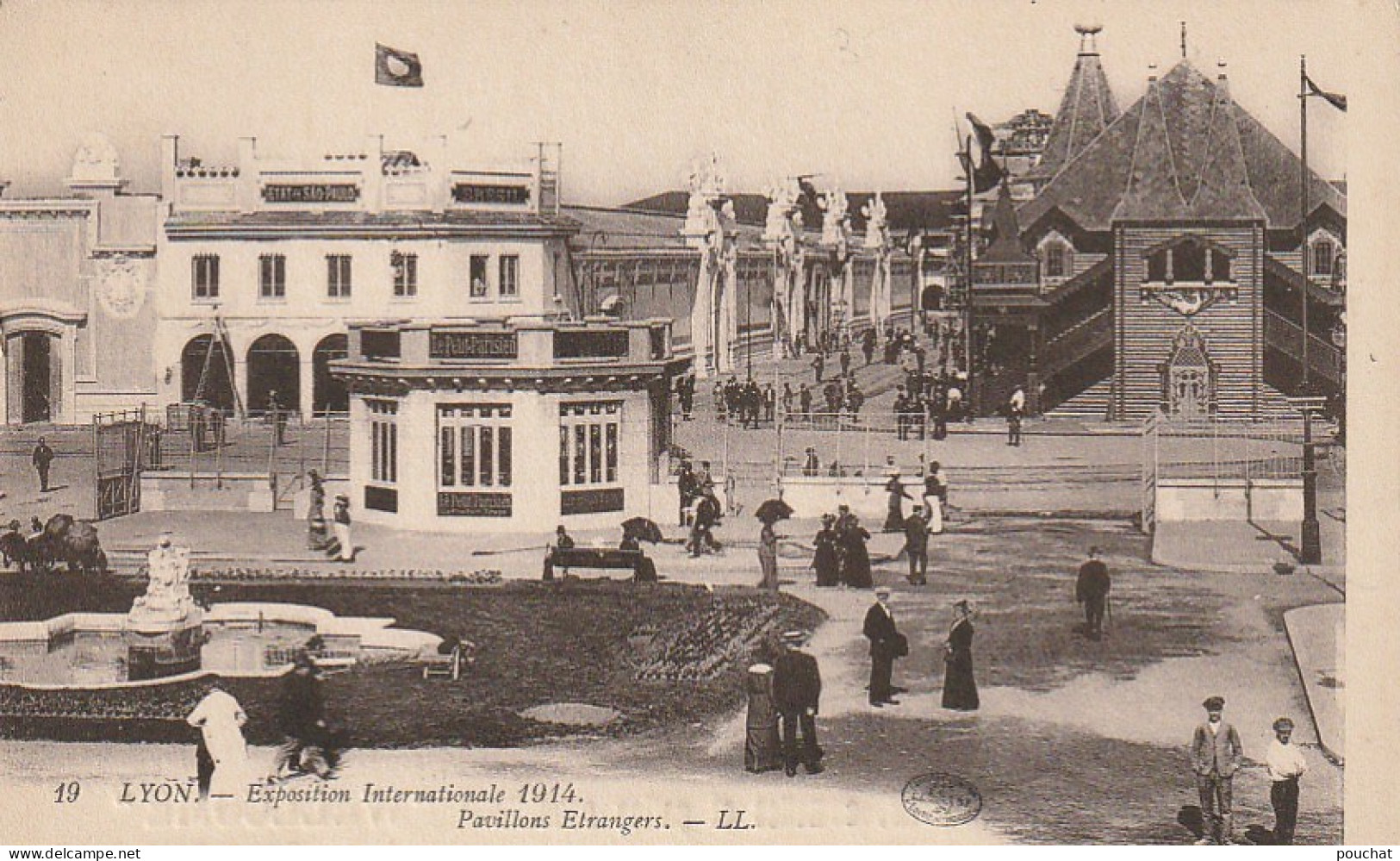 TE 22-(69) LYON - EXPOSITION INTERNATIONALE 1914 - PAVILLONS ETRANGERS ( ETAT DE SAO PAULO )- CARTE PUB " WELLCOME "  - Otros & Sin Clasificación