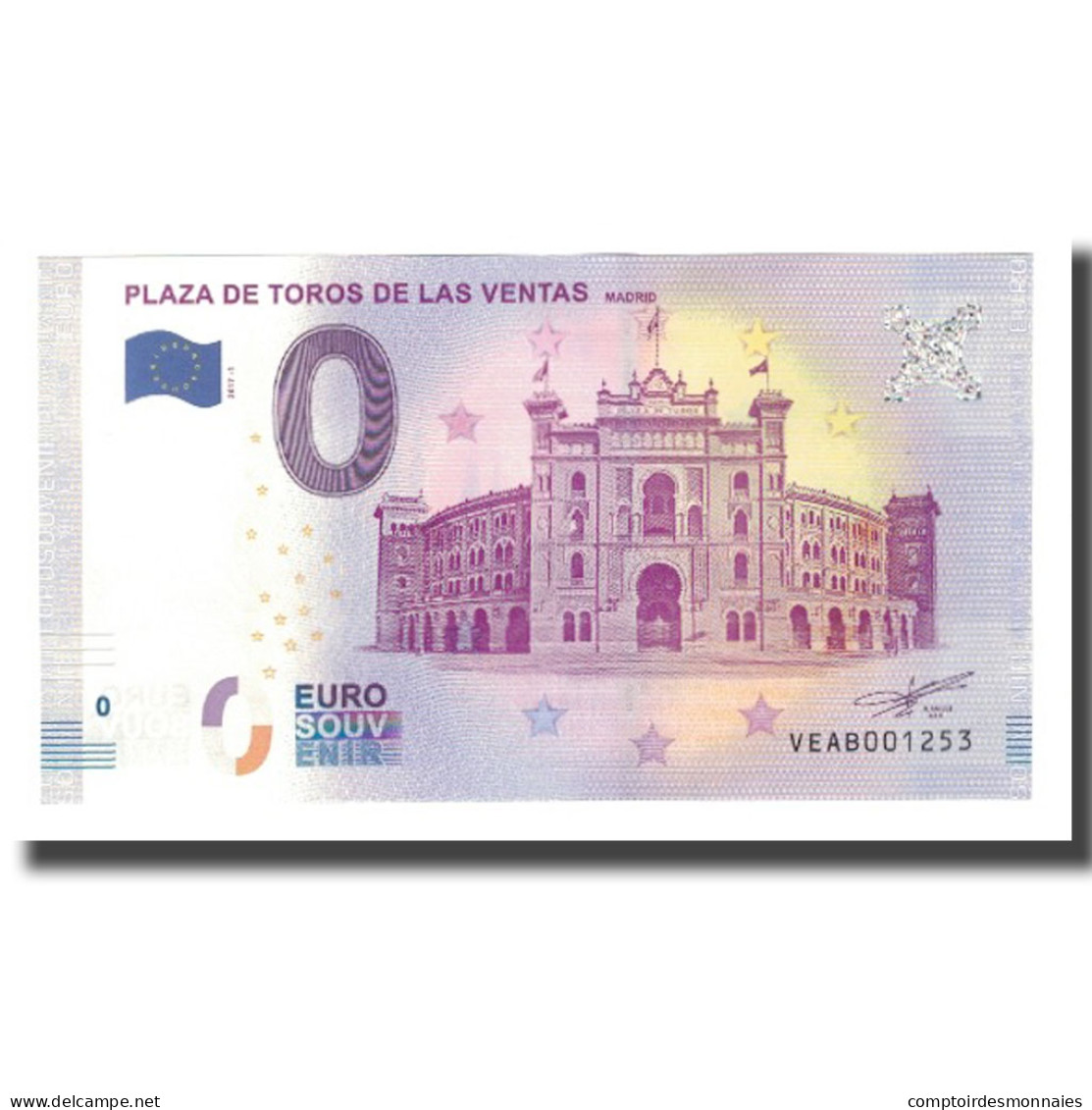 Espagne, Billet Touristique - 0 Euro, Spain - Madrid - La Plaza De Toros De Las - Autres & Non Classés