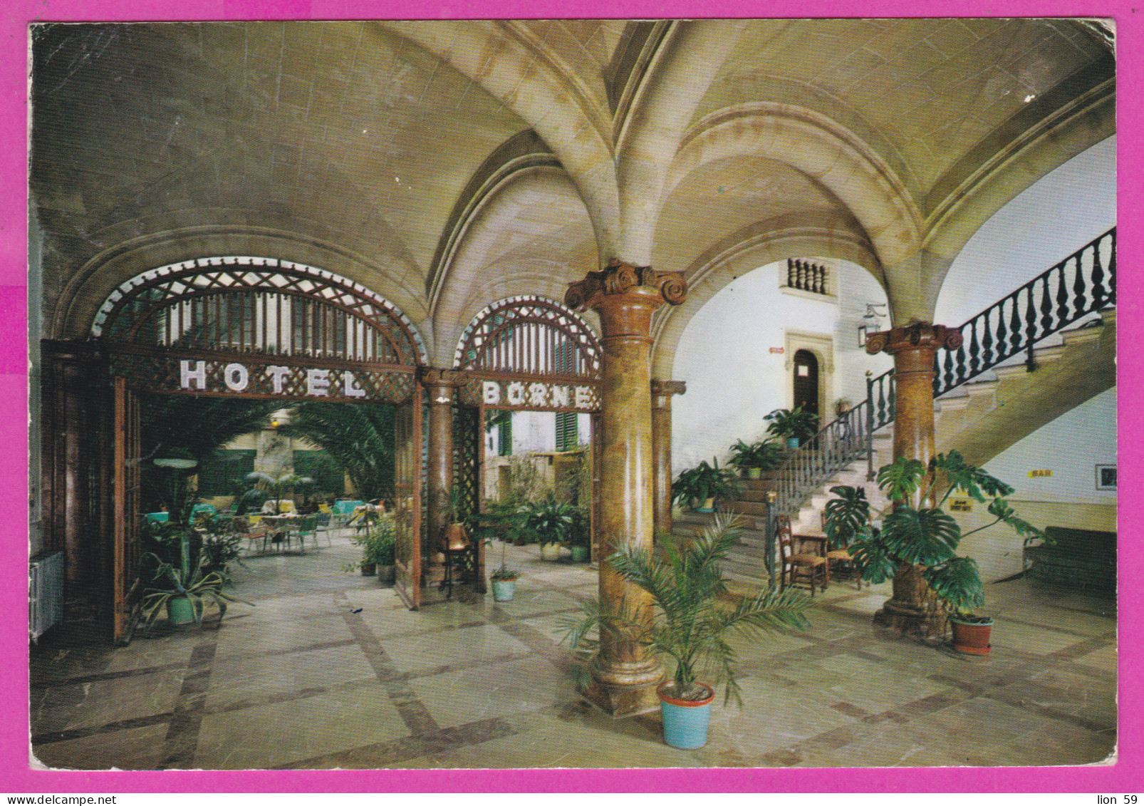 293755 / Spain - Hotel Borne Palma De Mallorca PC 1973 USED 5Pta Casa De Colon, Las Palmas Flamme Para Bilbao Madrid... - Lettres & Documents