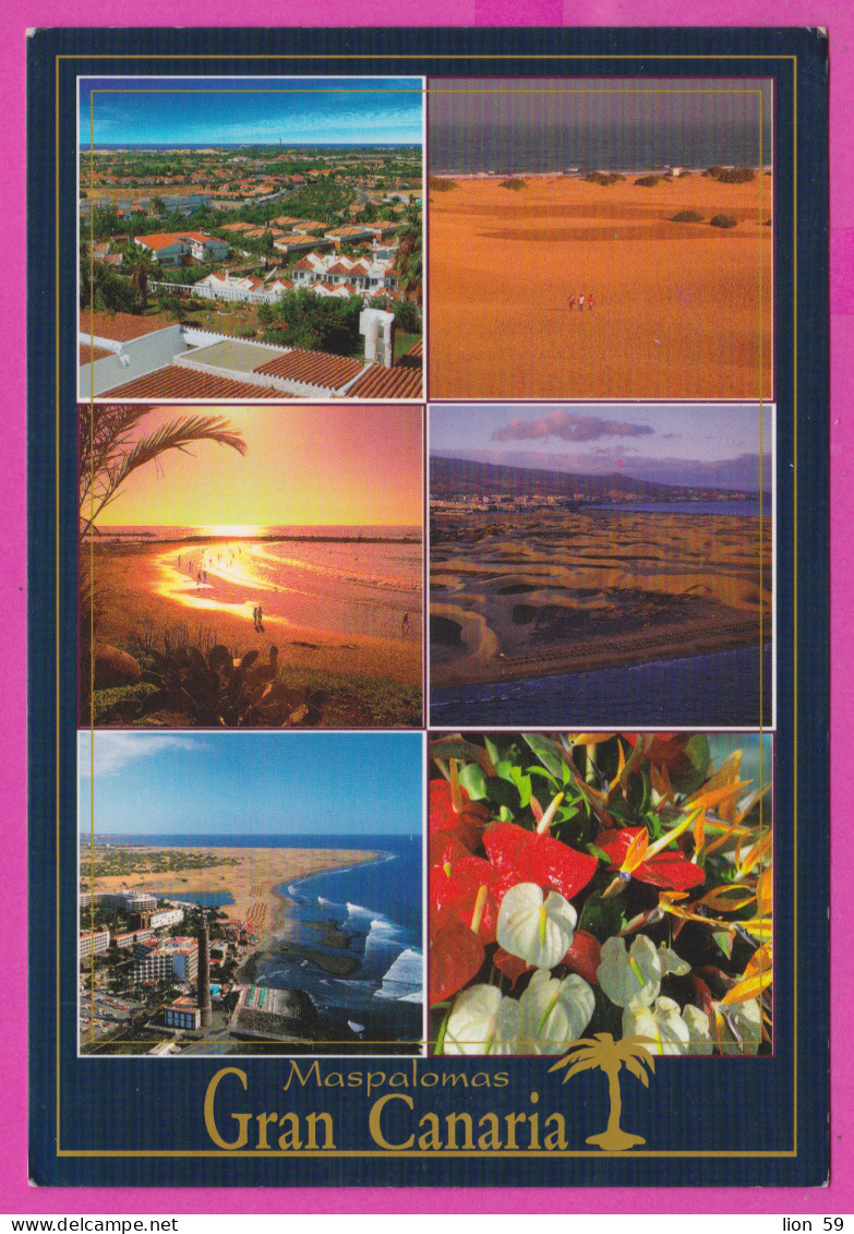 293758 / Spain - Urbanizacion , Playa Y Maspalomas Gran Canaris PC 2004 USED **0.52 € Stamps Franking Labels , Flamme... - Cartas & Documentos