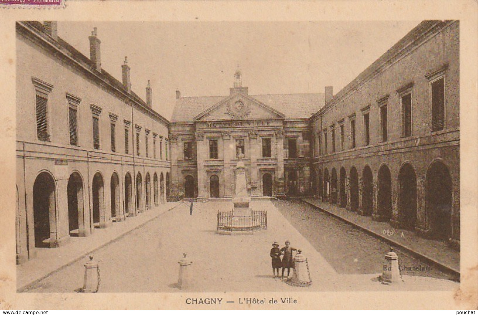 TE 23-(71) CHAGNY - L' HOTEL DE VILLE - 2 SCANS - Chagny