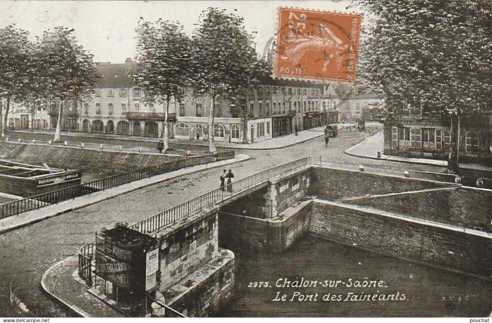 TE 23-(71) CHALON SUR SAONE - LE PONT DES FAINEANTS - 2 SCANS - Chalon Sur Saone