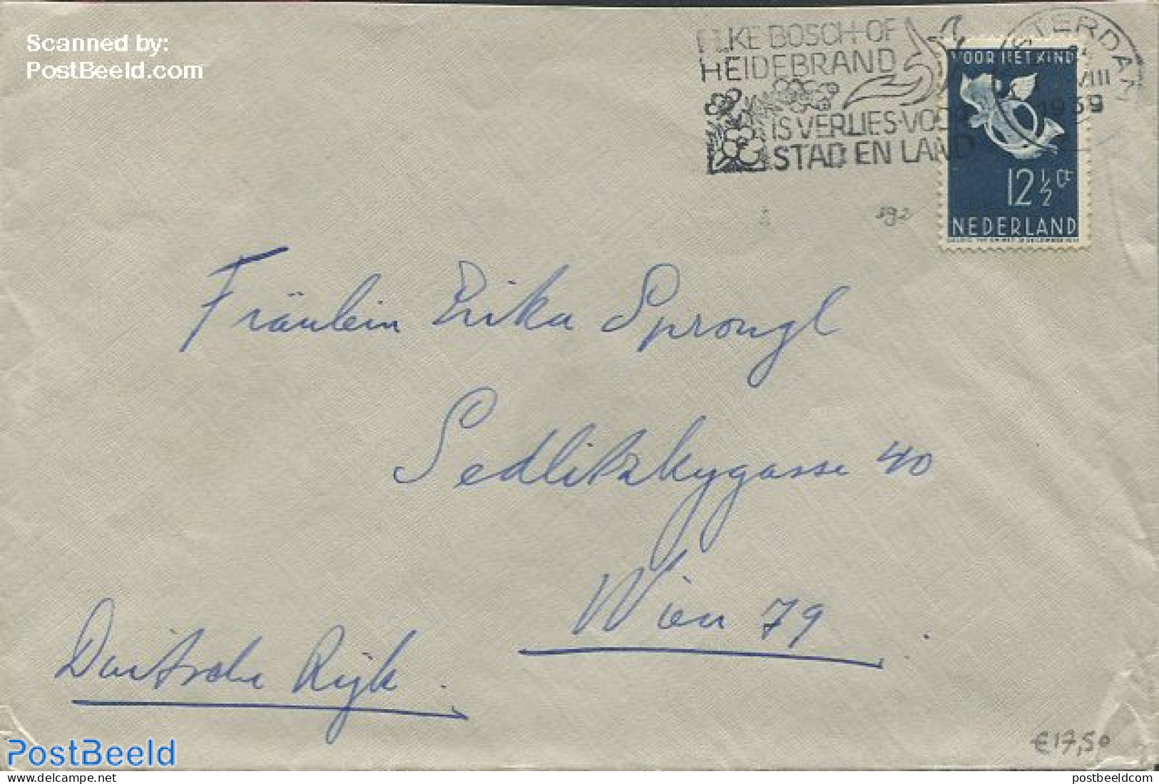 Netherlands 1936 Cover With Nvhp No.292, Postal History - Cartas & Documentos
