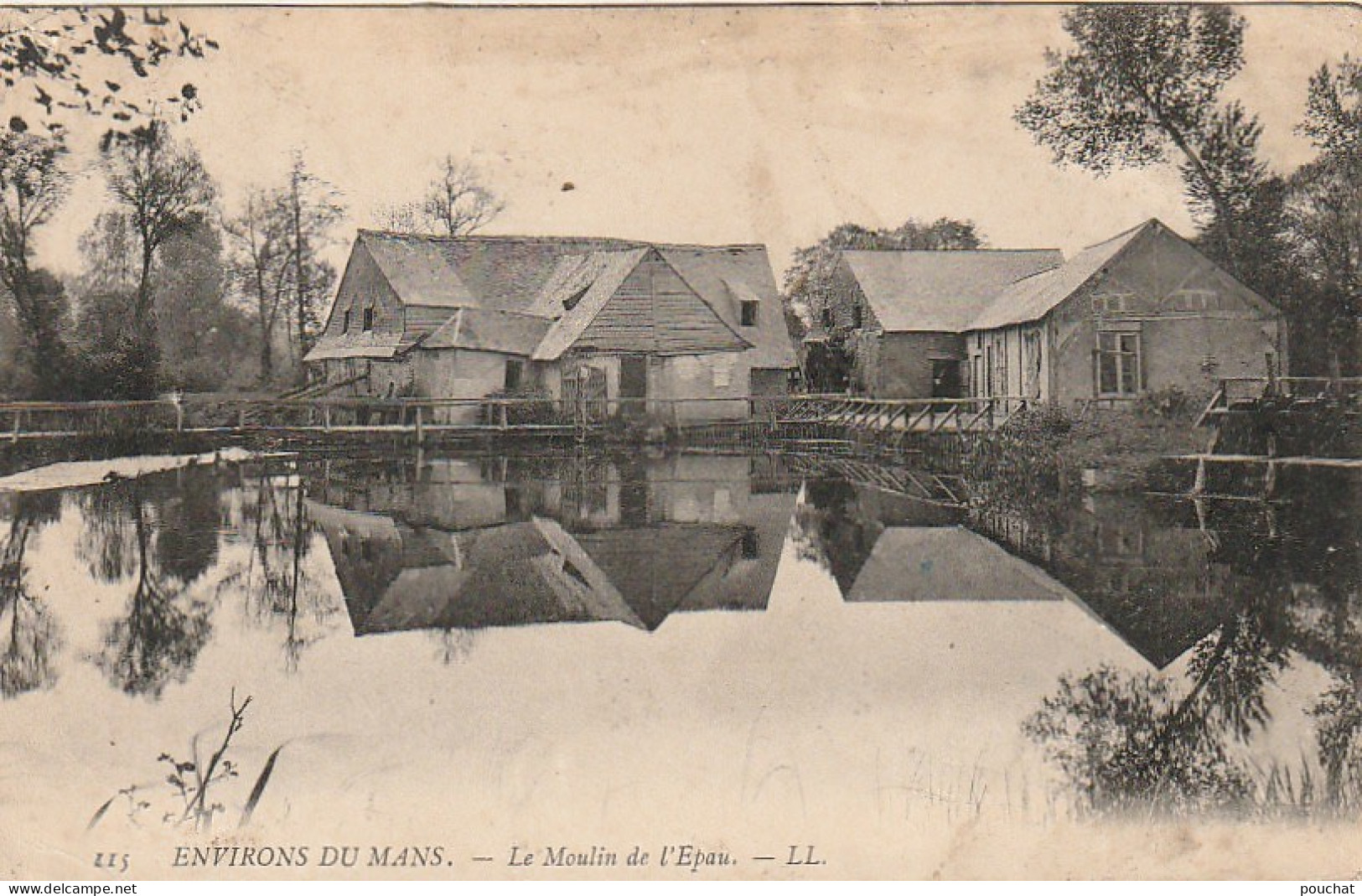 TE 24-(72) ENVIRONS DU MANS - LE MOULIN DE L' EPAU - 2 SCANS - Autres & Non Classés