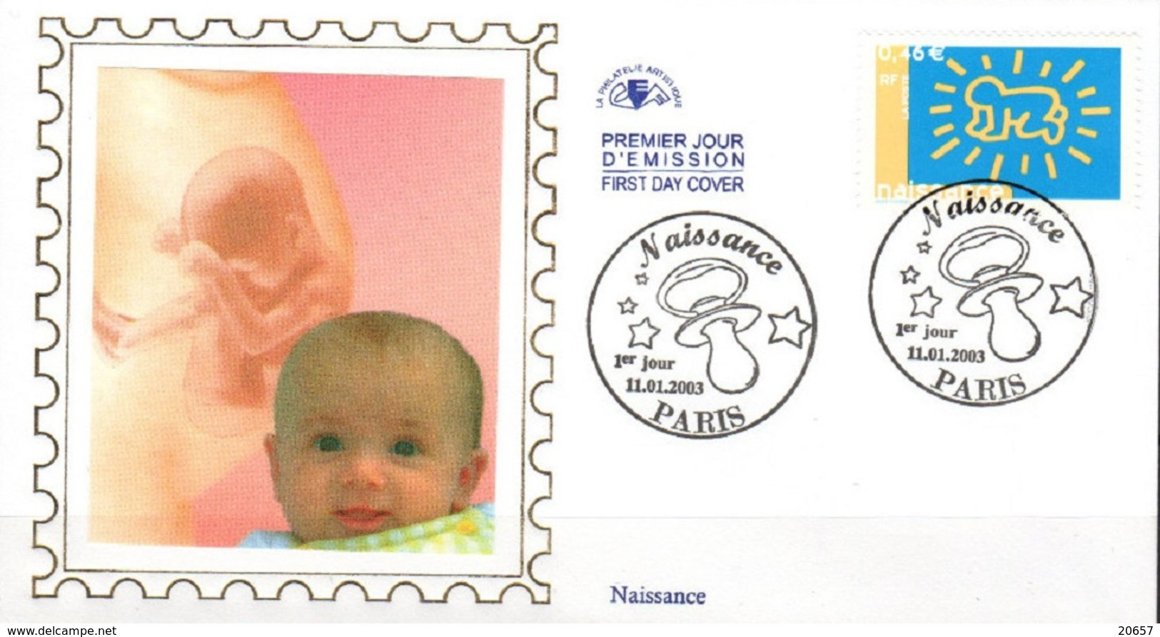 France 3541 Fdc Naissance, Bébé , Fœtus, Maternité - Andere & Zonder Classificatie