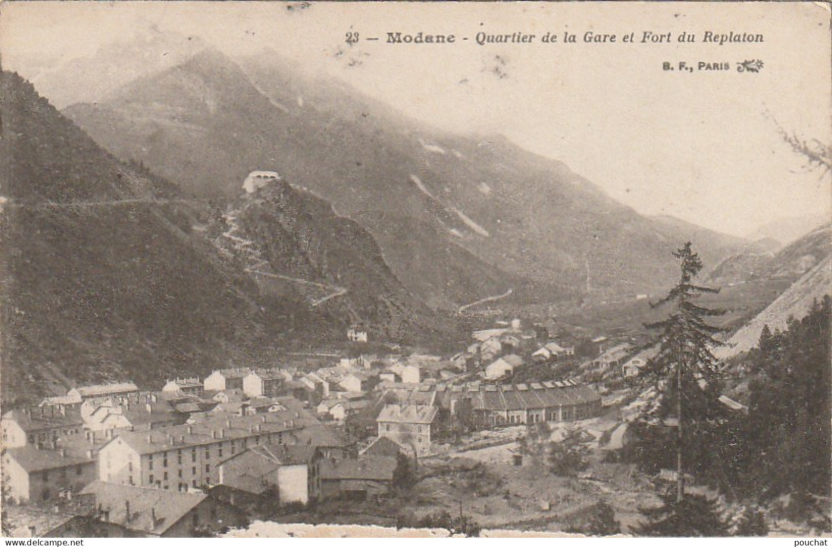 TE 25-(73) MODANE - QUARTIER DE LA GARE ET FORT DU REPLATON - 2 SCANS - Modane