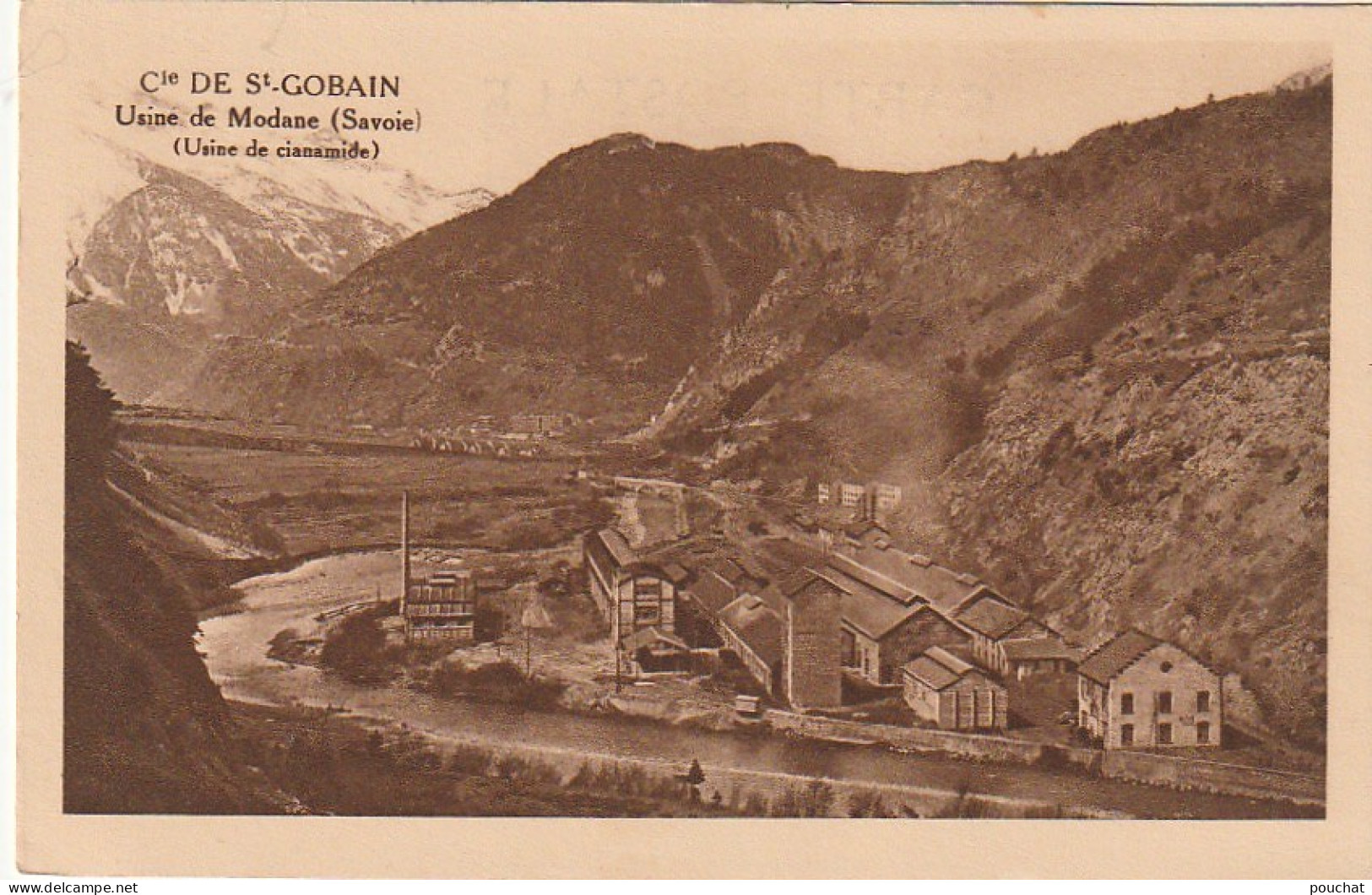 TE 25-(73) COMPAGNIE DE SAINT GOBAIN - USINE DE MODANE  ( USINE DE CIANAMIDE ) - 2 SCANS - Modane