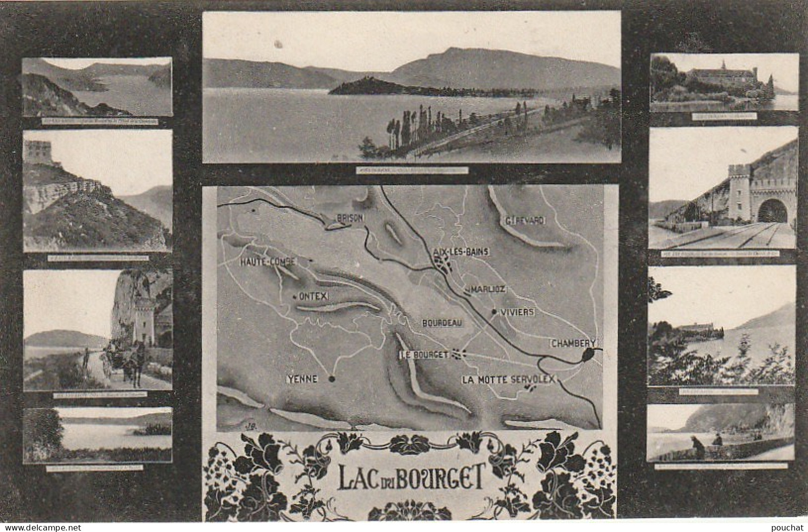 TE 25-(73) LAC DU BOURGET - CARTE MULTIVUES , PLAN - 2 SCANS - Le Bourget Du Lac