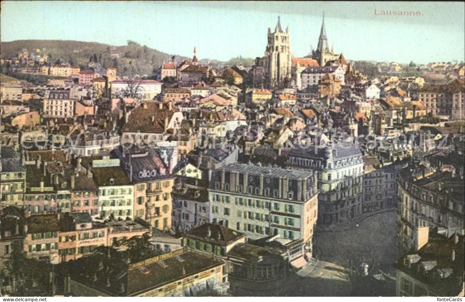 12321122 Lausanne VD Stadtbild Mit Kathedrale Lausanne - Sonstige & Ohne Zuordnung