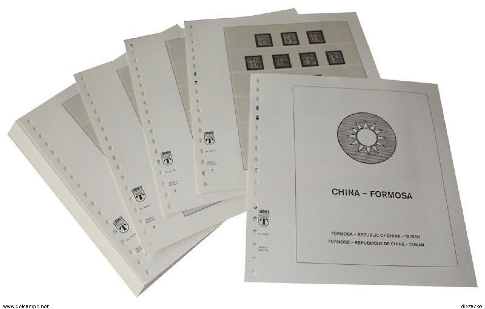 Lindner-T China-Taiwan 1976-1981 Vordrucke 164-76 Neuware ( - Pré-Imprimés