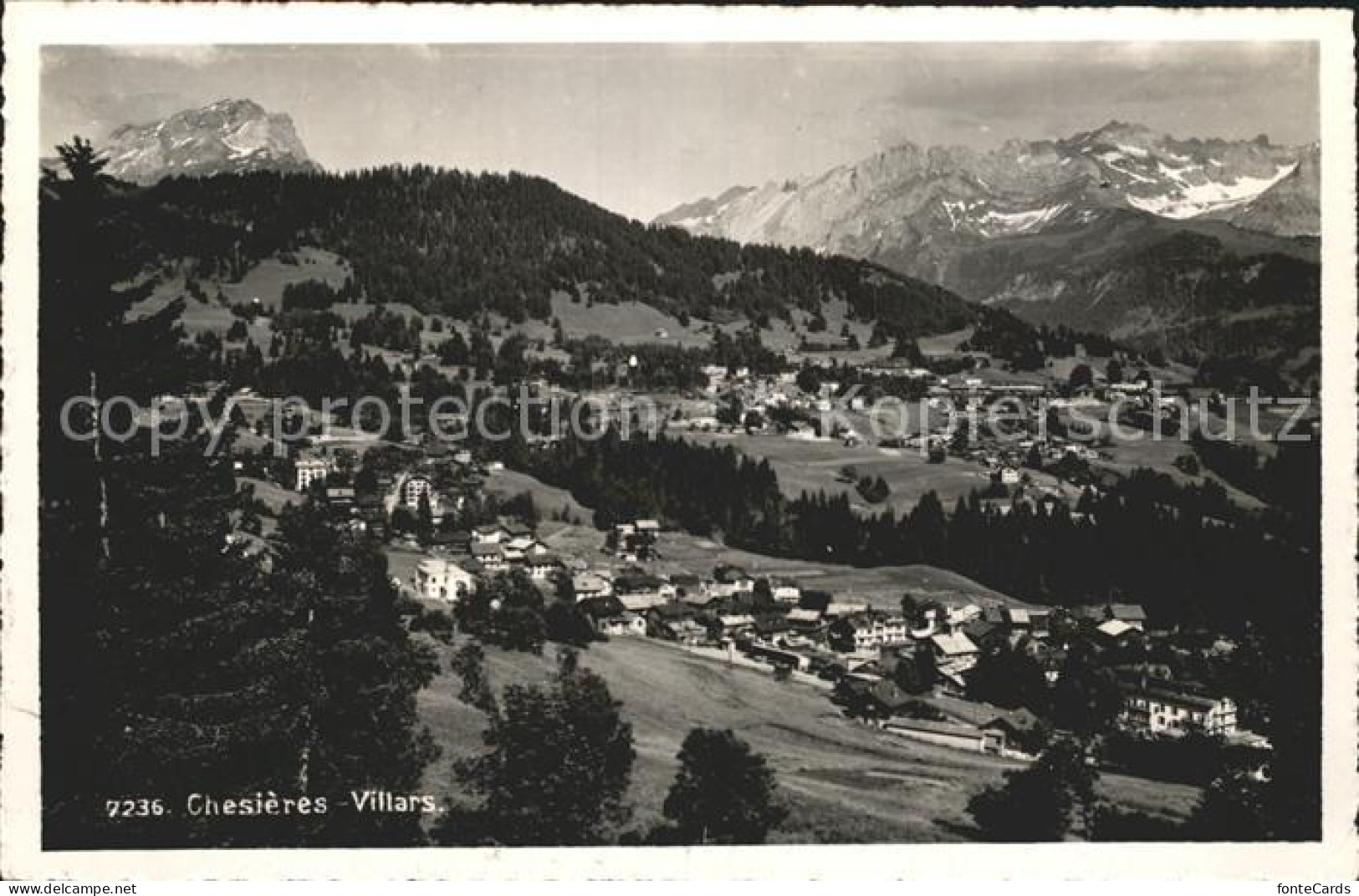 12321101 Chesieres Villars Alpenpanorama Chesieres - Sonstige & Ohne Zuordnung