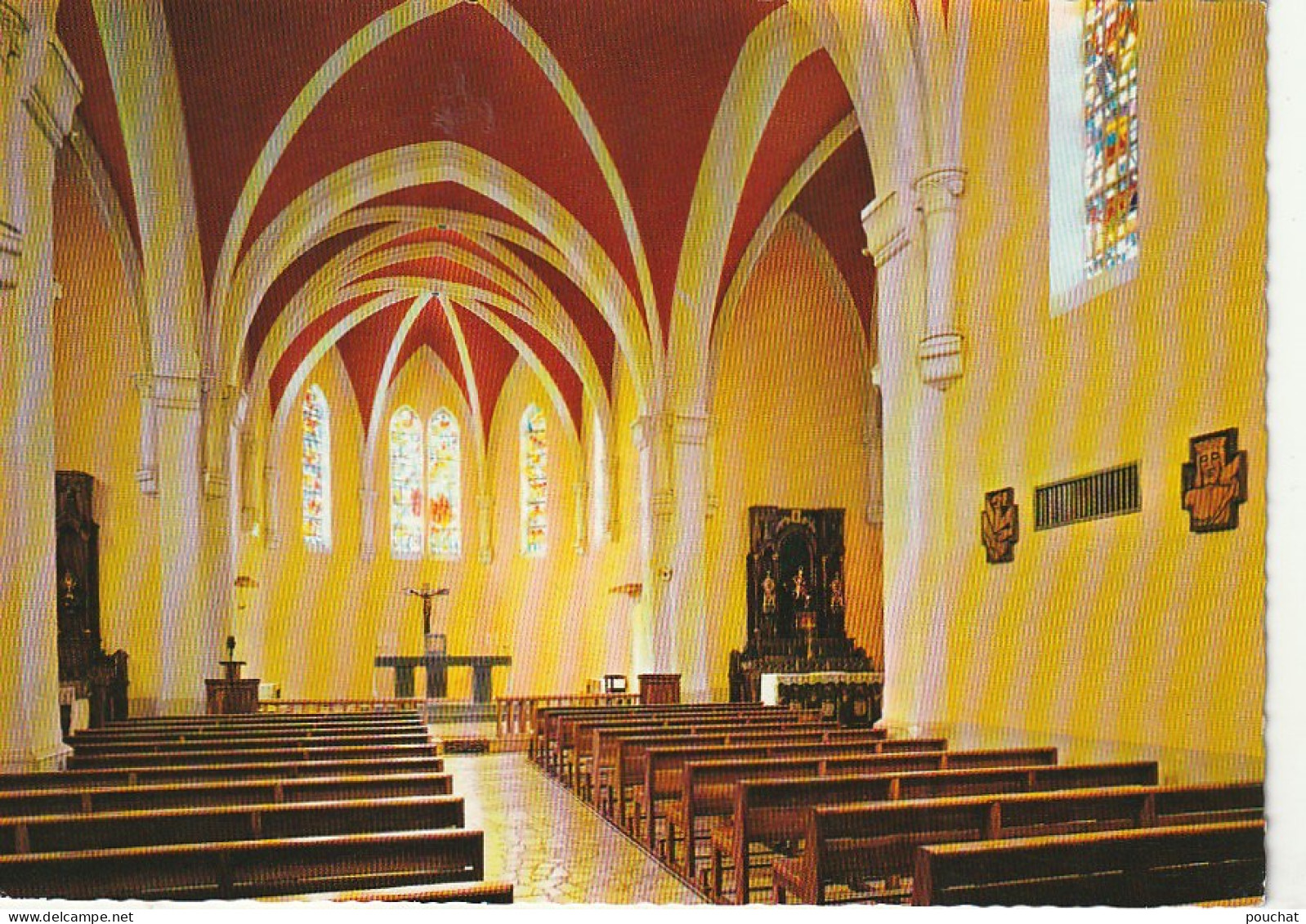 TE 27-(74) VIEUGY - INTERIEUR DE L' EGLISE  - CARTE COULEURS - 2 SCANS - Other & Unclassified