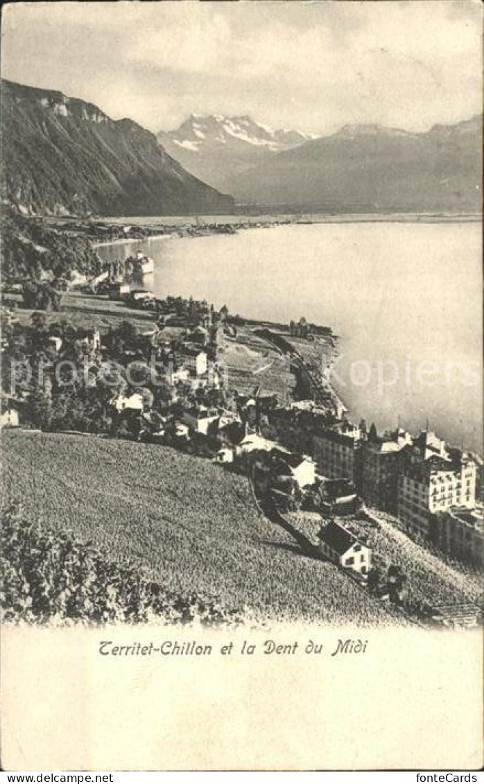 12321058 Territet Chillon Lac Leman Dents Du Midi Genfersee Alpen Territet - Sonstige & Ohne Zuordnung