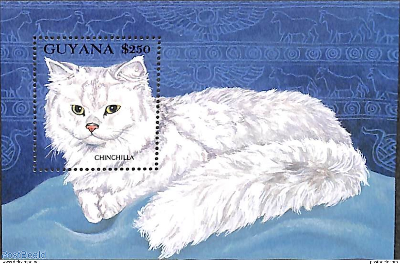 Guyana 1992 Chinchilla S/s, Mint NH, Nature - Cats - Guyane (1966-...)