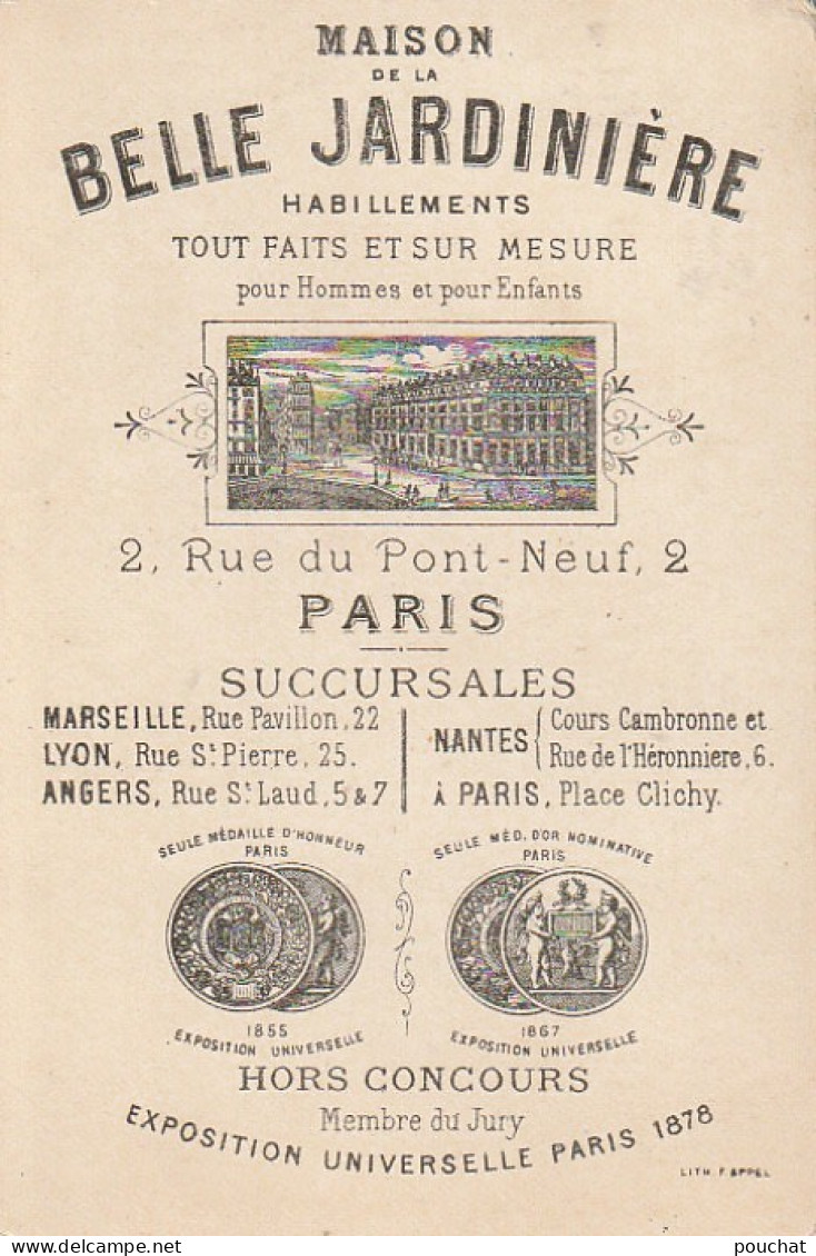 UR 3- " L' OCEAN NE ME FAIT PAS PEUR "- BAIGNEUSE - DORURE - CHROMO DE LA BELLE JARDINIERE - F . APPEL , PARIS - Other & Unclassified