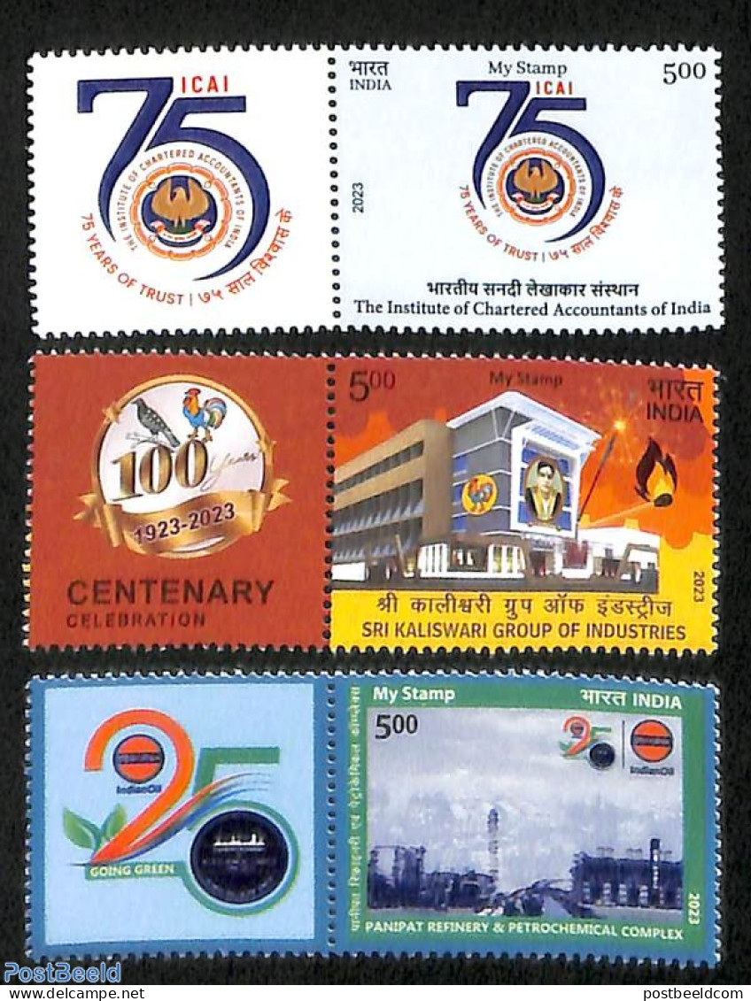 India 2023 My Stamp 3v+tabs, Mint NH - Ongebruikt