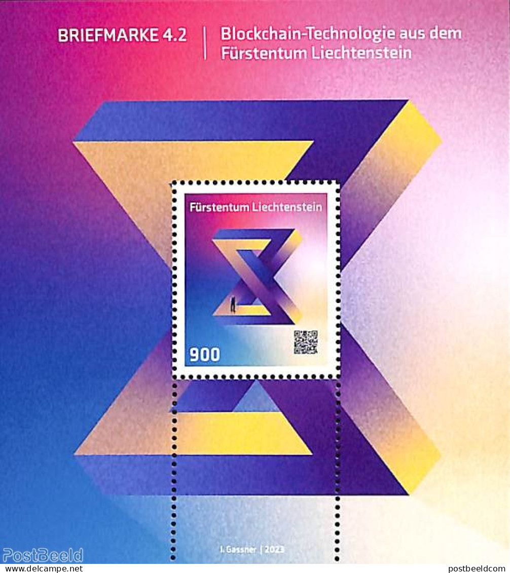 Liechtenstein 2023 Crypto Stamp S/s, Mint NH, Various - Crypto Stamps - Neufs
