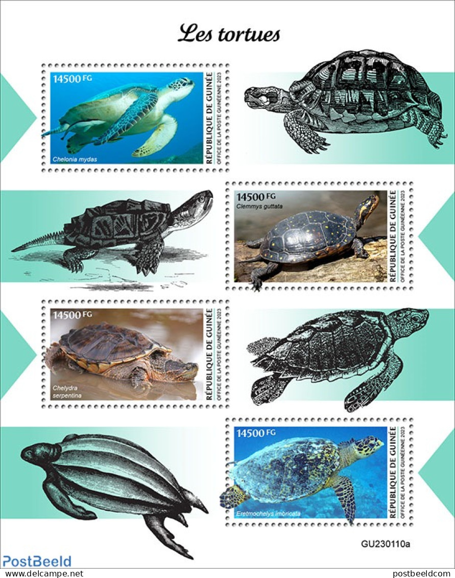 Guinea, Republic 2023 Turtles, Mint NH, Nature - Turtles - Altri & Non Classificati