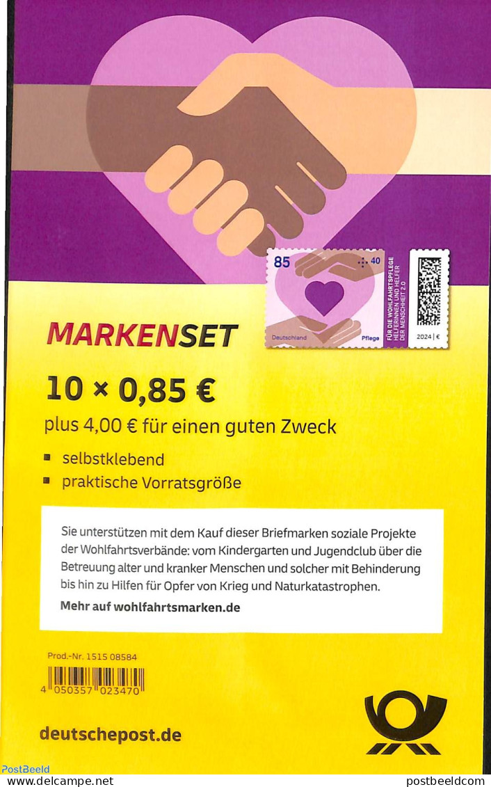 Germany, Federal Republic 2024 Welfare, Foil Booklet, Mint NH, Stamp Booklets - Ongebruikt