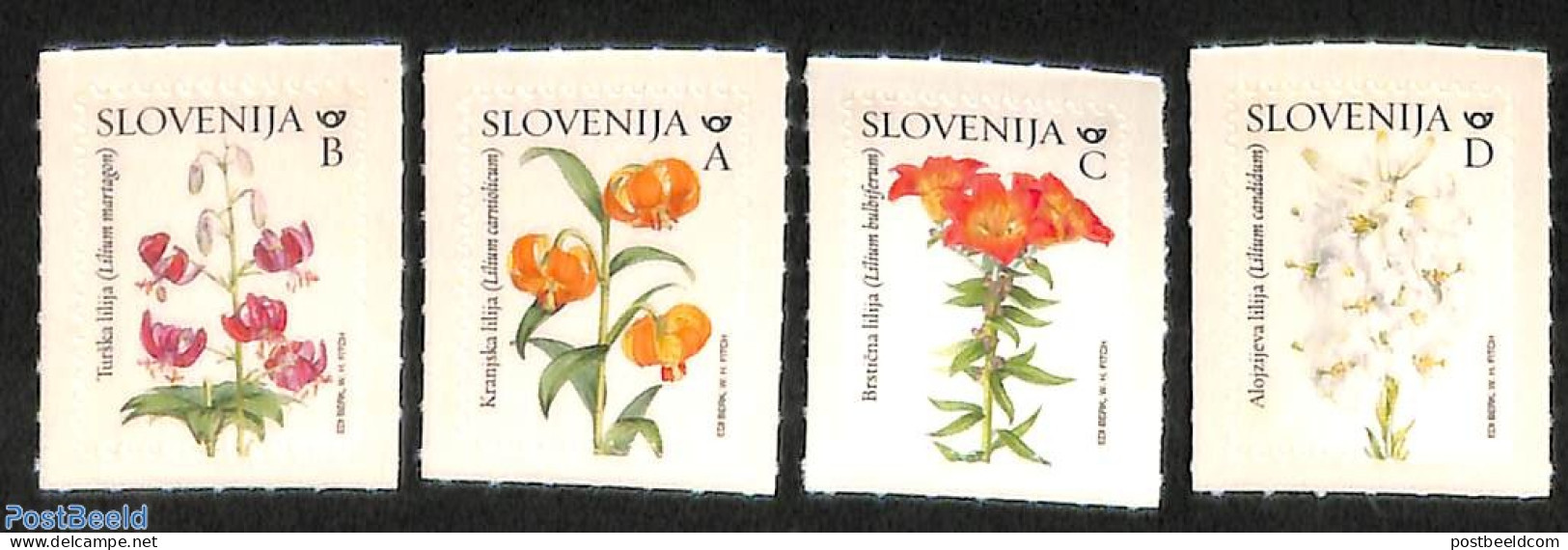 Slovenia 2024 Flowers 4v S-a, Mint NH, Nature - Flowers & Plants - Slovenia